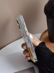 Beer & Figure Graphic Phone Case - Multicolor - View 3