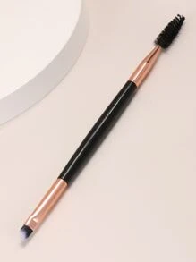 1pc Double-sided Eyebrow & Eyelash Brush - Rose Gold - View 3