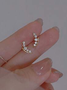 2入組水鑽裝飾耳釘
