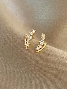 2入組水鑽裝飾耳釘