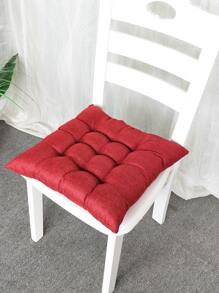1入組素色椅墊紅色家用椅墊 - 紅色 - 查看 1