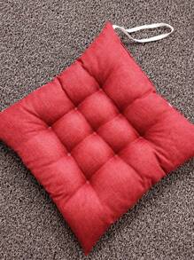 1入組素色椅墊紅色家用椅墊 - 紅色 - 查看 4