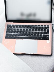 2 piezas Pegatina con dibujos animados con patrón de conejo protectora para 15.6-16 pulgada ordenador portátil - Multicolor - Ver 7