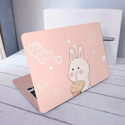 2pcs Cartoon Rabbit Pattern Protective Sticker For 15.6-16 Inch Laptop