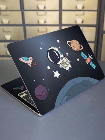 2pcs Cartoon Graphic Protective Sticker For 15.6-16 Inch Laptop