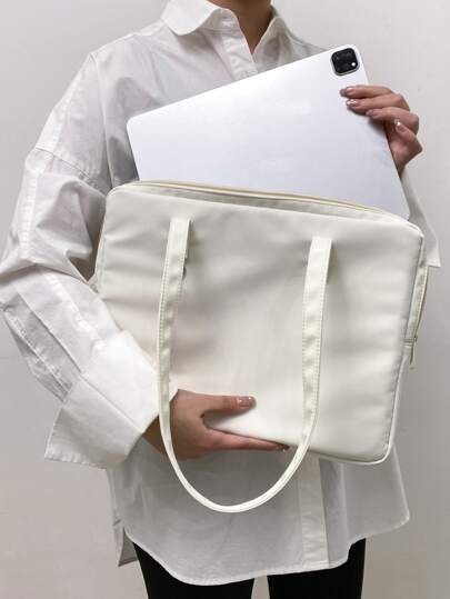 纯色简约旅行校园单肩电脑包教室笔记本电脑包教室包教师收纳包教室收纳包