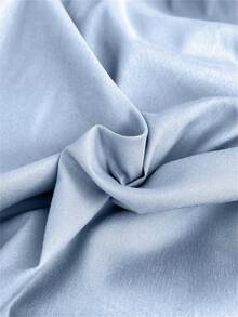 Two Tone Duvet Cover Set Without Filler - Baby Blue - View 6