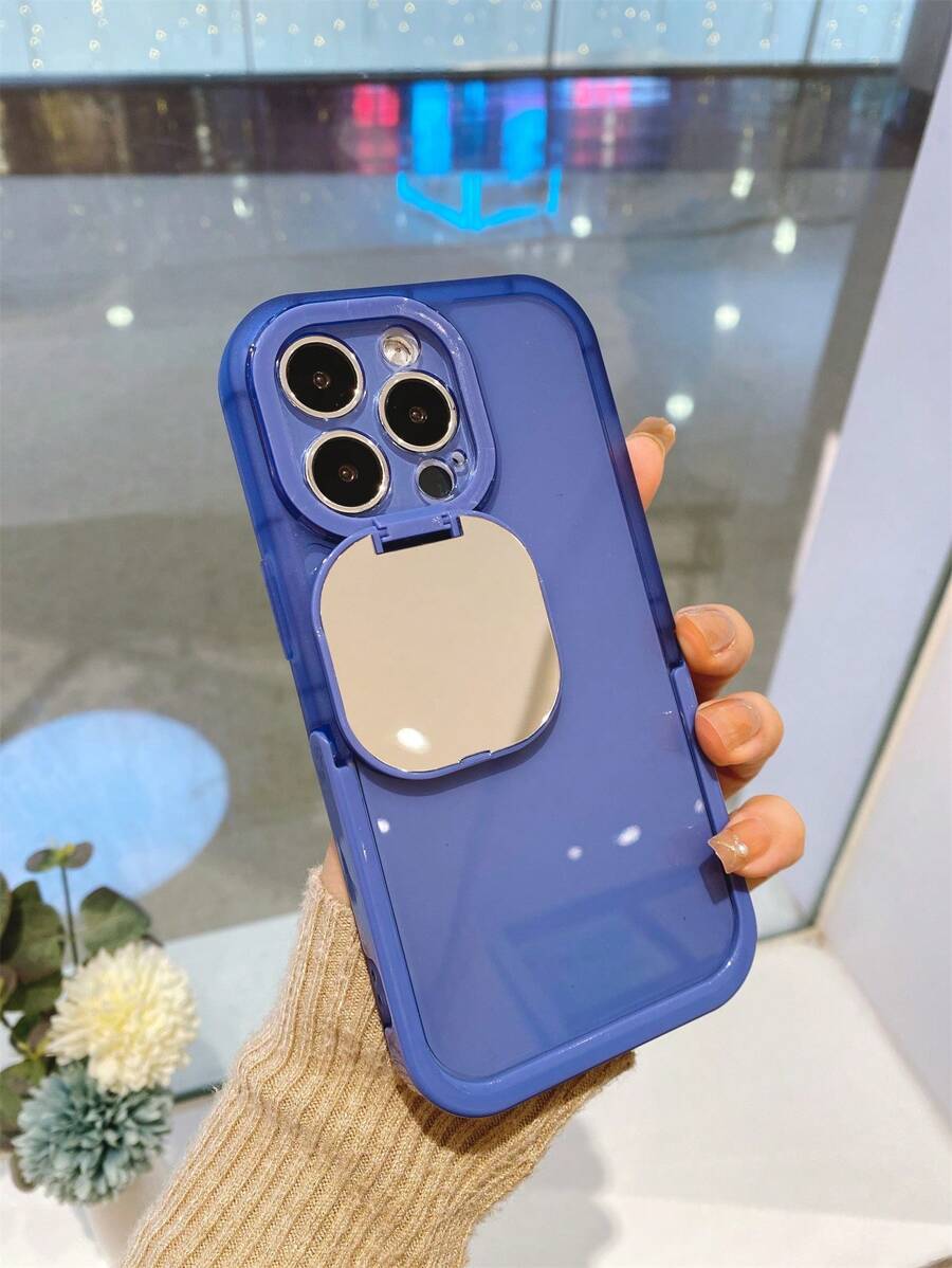 素色手機殼帶底座 - 藍色 - 查看 1