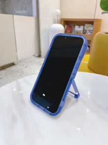 素色手機殼帶底座 - 藍色 - 查看 2