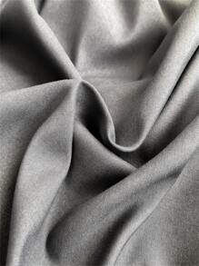 Two Tone Duvet Cover Set Without Filler - Dark Grey - View 6