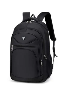 Minimalist Laptop Backpack Suitable For 15.6 Inches Laptop - Black - View 2