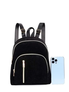 兒童經典背包燈芯絨