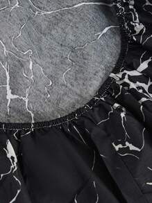 1 Hoa Văn Đá Cẩm Thạch Có Thể Giặt Được Được Trang Bị Tờ, Chất Liệu Vải Mềm Mại Được Trang Bị Dưới Tấm Cho Phòng Ngủ, Tất Cả Các Mùa - Nhiều màu - Xem 6