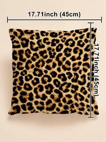 豹紋圖案靠墊套不附帶墊芯 - 彩色 - 查看 3