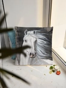 Vỏ đệm in hình ngựa không có chất làm đầy - Nhiều màu - Xem 7