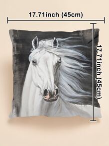 Vỏ đệm in hình ngựa không có chất làm đầy - Nhiều màu - Xem 3