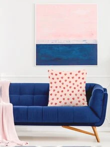 Strawberry Print Cushion Cover Without Filler, Cute Throw Pillow Cover, Pillow Insert Not Include, For Sofa, Living Room - Pink - View 6