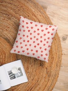 Strawberry Print Cushion Cover Without Filler, Cute Throw Pillow Cover, Pillow Insert Not Include, For Sofa, Living Room - Pink - View 7