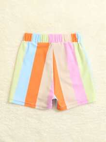 Baby Boy Striped Swim Shorts - Multicolor - View 2