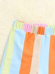 Baby Boy Striped Swim Shorts - Multicolor - View 3