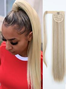 長款直筒馬尾合成纖維接髮 - 彩色 - 查看 1