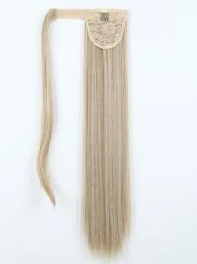 長款直筒馬尾合成纖維接髮 - 彩色 - 查看 3