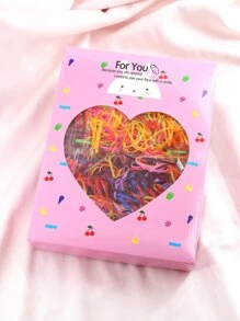 780 piezas/Juego Accesorios para el cabello: Horquillas, pinzas para el cabello, lazos para el cabello, diademas, colores aleatorios - Multicolor - Ver 4