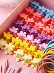 780 piezas/Juego Accesorios para el cabello: Horquillas, pinzas para el cabello, lazos para el cabello, diademas, colores aleatorios - Multicolor - Ver 5