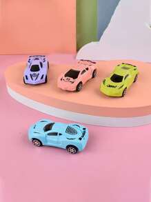 4入組車設計隨機寵物追逐玩具