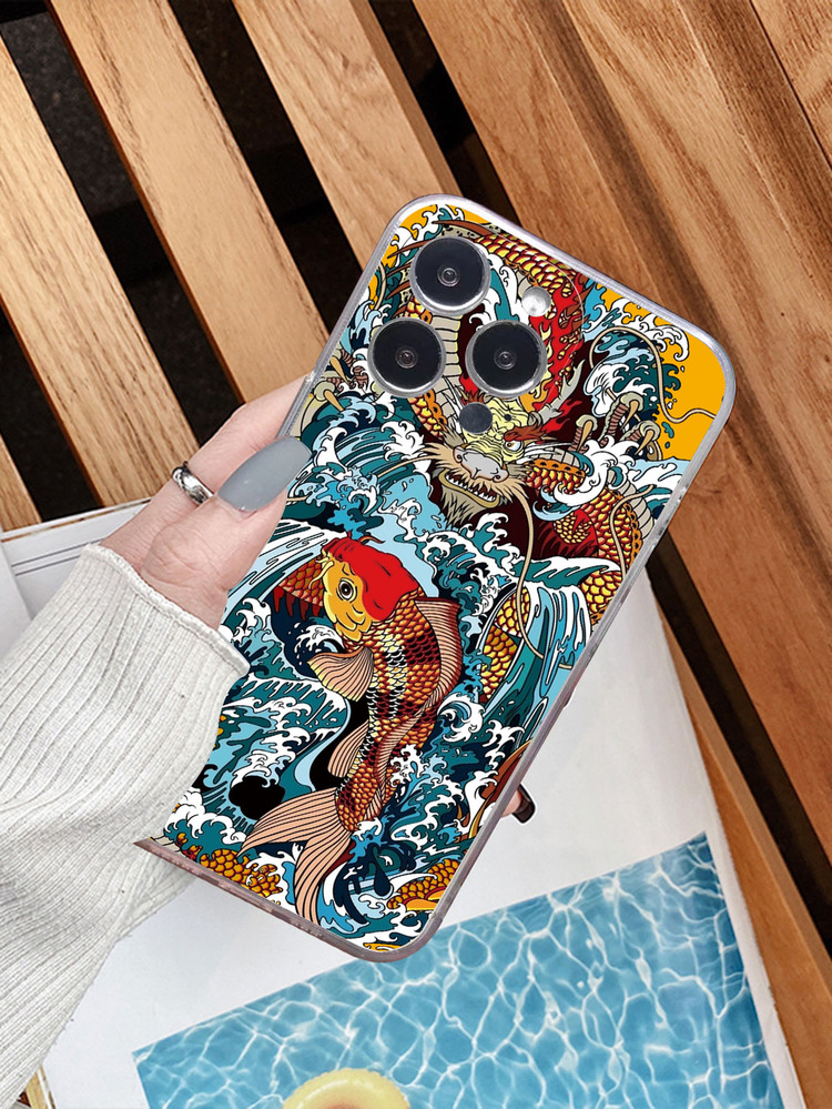 Ốp điện thoại chống rơi họa tiết cá - Nhiều màu - Xem 1