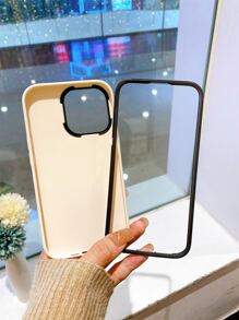 1 pieza Carcasa de teléfono líquida 3 en 1 - Blanco - Ver 3