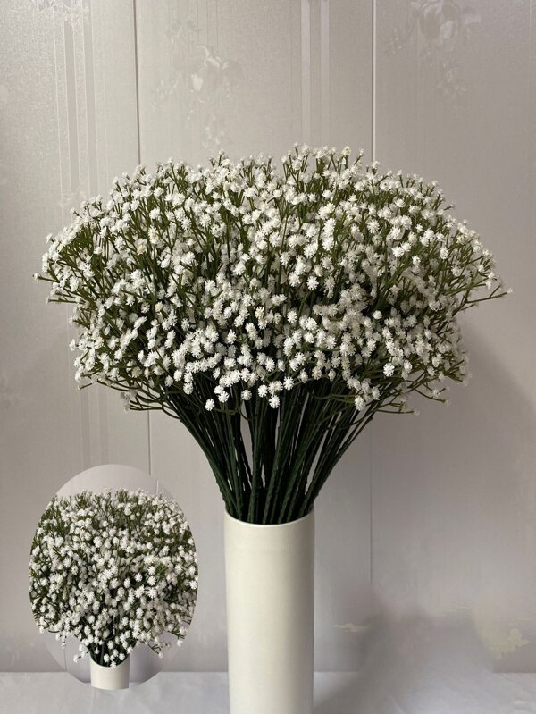 أبيض صناعي رومانسي زهرة للحزب قطعة واحدة