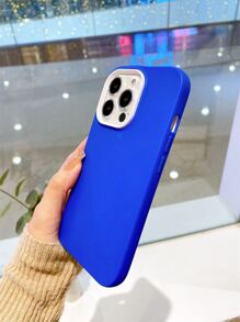 1pc Liquid 3-In-1 Single-Layer Protective Phone Case - Royal Blue - View 8