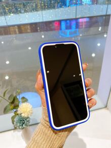 1pc Liquid 3-In-1 Single-Layer Protective Phone Case - Royal Blue - View 10
