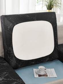 1入組套大理石花紋防滑沙發套無填充物現代柔軟彈力沙發套適用於客廳 - 彩色 - 查看 2