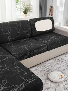 1入組套大理石花紋防滑沙發套無填充物現代柔軟彈力沙發套適用於客廳 - 彩色 - 查看 7