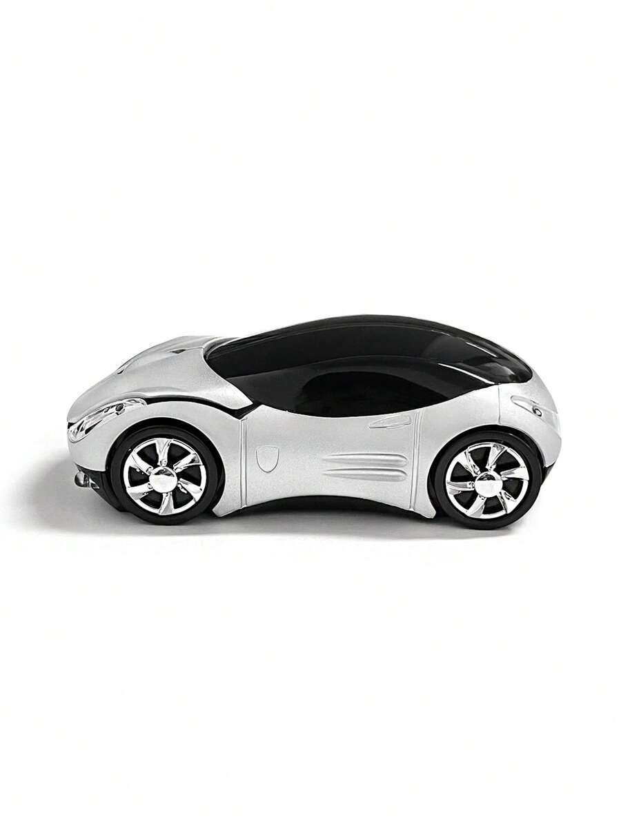 银色汽车形无线鼠标