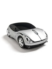 银色汽车形无线鼠标 - 銀色 - 查看 3