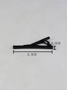 1pc Fashionable Minimalist Tie Clip For Men For Daily Decoration - Black - View 6