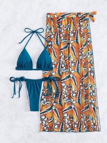 Bộ Bikini Nữ Buộc lại Thắt nút Nhiệt đới - Nhiều màu - Xem 5