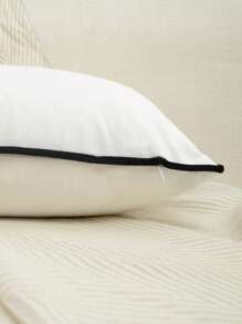 Plain Lumbar Pillow Cover Without Filler, Simple Throw Pillow Cover, Pillow Insert Not Include, For Sofa, Living Room