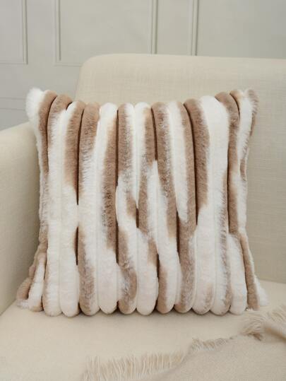 Plush Cushion Cover Without Filler, Warm Throw Pillow Case, Pillow Insert Not Include, For Sofa, Living Room