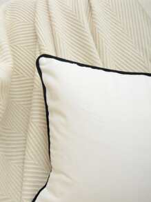 Plain Lumbar Pillow Cover Without Filler, Simple Throw Pillow Cover, Pillow Insert Not Include, For Sofa, Living Room