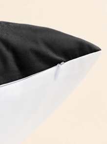 Funda de cojín de color de agua sin relleno - Blanco y Negro - Ver 2