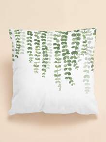 Leaf Print Cushion Cover, Throw Pillow Case, Pillow Insert Not Include, For Sofa, Living Room, For Spring - Multicolor - View 1