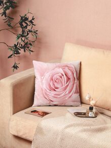 In Hoa Hồng Đệm Mà Không Làm Đầy, Lãng Mạn Ném Gối Mà Không Cần Gối Chèn, Cho Ghế Sofa, Phòng Khách - Hồng - Xem 3