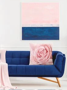 In Hoa Hồng Đệm Mà Không Làm Đầy, Lãng Mạn Ném Gối Mà Không Cần Gối Chèn, Cho Ghế Sofa, Phòng Khách - Hồng - Xem 5