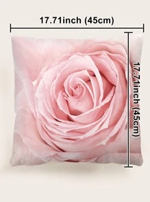 In Hoa Hồng Đệm Mà Không Làm Đầy, Lãng Mạn Ném Gối Mà Không Cần Gối Chèn, Cho Ghế Sofa, Phòng Khách - Hồng - Xem 8