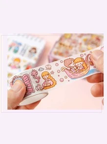 1box Cartoon Graphic Random Washi Tape - Multicolor - View 3