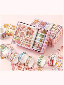1box Cartoon Graphic Random Washi Tape - Multicolor - View 5